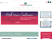 Tablet Screenshot of capersbookstore.com.au